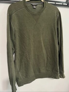 Eddie Bauer Olive Green Crewneck Sweater